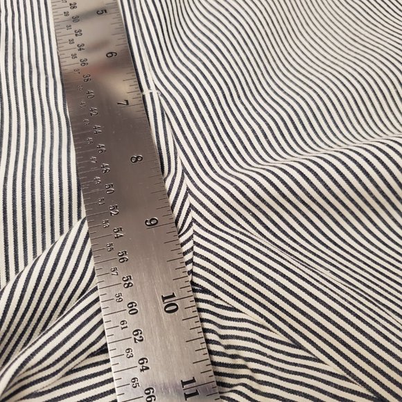 J.Crew Patio Pants Black & White Skinny Stripes Wide Leg Crop Sz 6 NWT - Picture 13 of 13